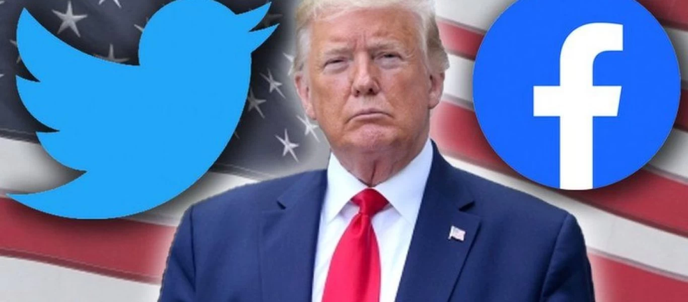 Εν χορώ τα μέσα κοινωνικής δικτύωσης κόβουν την επικοινωνία του Ν.Τραμπ με τους ψηφοφόρους: «Δεν θα μας φιμώσουν»